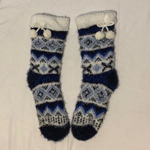 Women's wintery boot socks.